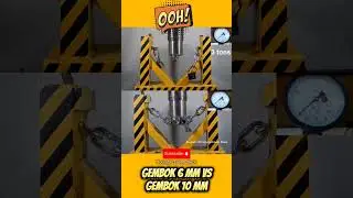 GEMBOK MODERN 6MM VS 10MM VS MESIN HIDROLIK #hydraulic #hydraulicpress
