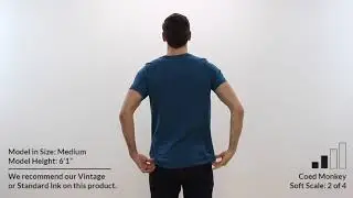 Custom CANVAS 100% RINGSPUN COTTON UNISEX T-Shirt Style 3001 360° Product Video by Coed Monkey