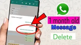 How to delete very old messages in whatsapp