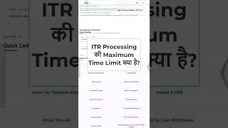 ITR Processing Maximum Time Limit #itrprocessing