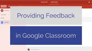 Google Classroom Feedback