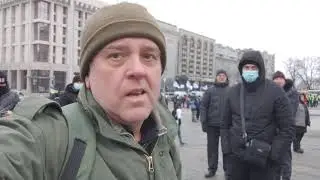 Save FOP. Maidan. Arkada joined the protest. They are setting up tents.