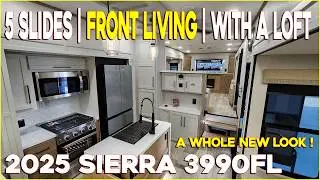 2025 Sierra 3990FL Front Living Fifth Wheel with a loft at Couchs RV Nation Sandpiper 3990FL Sister
