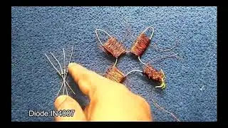 Speaker Magnet coper with diode - free Energy Generator - January 2019