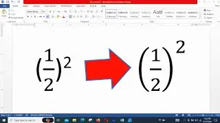 How to Write Power and Brackets in MS Word | MS Word में Power और Bracket लिखना