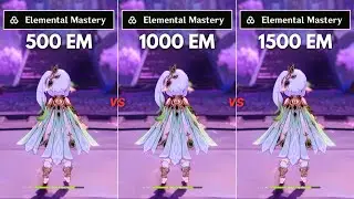 500 EM vs 1000 EM !! Best Build for F2P Nahida ?? [ Genshin Impact ]