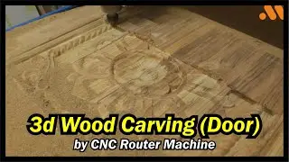3D Wood Carving by CNC Router Machine | Wood Carving | CNC Machine Job Work #woodcarving #cncmachine