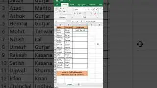 Flash Fill- Full Name- Excel tips & Tricks from 