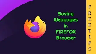 How to save a Webpage as PDF using Firefox Browser 