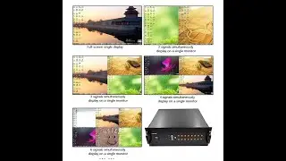 6x1 Multiviewer HDMI+VGA+CVBS 1080p HD Video Multiplexers, PIP, Image Video Multi-viewer