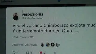 Sismo en Chimborazo y La Profecía 2018