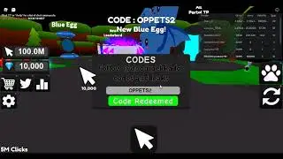 ВСЕ СЕКРЕТНЫЕ КОДЫ НА ПРОКАЧКУ В Pet Clicks Simulator!