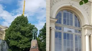 ОТКРЫВАЮТ ФАСАД КОНСЕРВАТОРИИ ч21 | ПРОВЕРИЛ КАК ИДУТ РАБОТЫ | ПОМЕНЯЛИ ОКНО В ТЕАТРЕ