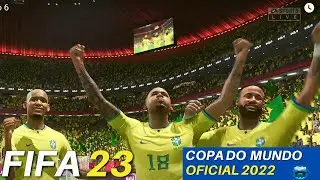 ENTROU PARA DECIDIR SEMIFINAL! COPA DO MUNDO 2022 OFICIAL NO FIFA 23 JOGO 6