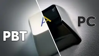 PBT vs. Polycarbonate Keycaps Sound Test Comparison