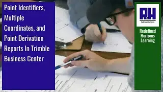 Point Identifiers, Multiple Coordinates, and Point Derivation Reports In Trimble Business Center