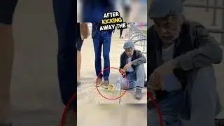 He kicked his food then she did this! 🥺