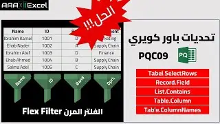 تمارين باور كويري | حل التحدي التاسع | الفلتر المرن | Flex Filter | (PQC09)