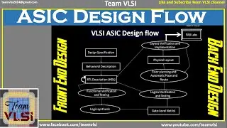 VLSI ASIC Design Flow | ASIC Flow | Physical Design Flow | Back end design flow | RTL 2 GDS flow