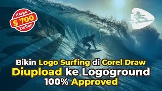 Bikin Logo Surfing senilai 700 Dolar di Corel Draw. 100% Approved di Logoground.