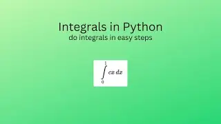 How to do integrals in python