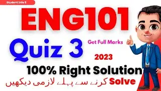 Eng101 quiz 3 2023 || Eng101 quiz 3 || Eng101 quiz 3 solution 2023 | Eng101 quiz 3 spring 2023