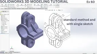 SolidWorks 3D Modeling Masterclass | Example 60  | SolidWorks 3D Modeling Tutorial | advanced level