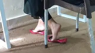 Candid office coworker shoeplay | Full video available