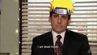 Michael Scott watches Naruto