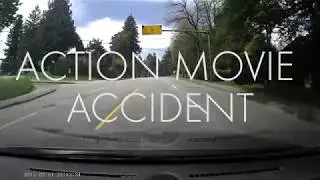 White BMW Hits a Pole on Canada Way