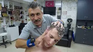 THE POWER OF ASMR MASSAGE WITH MUNUR ONKAN. WITH LOTS OF FOAM  HEAD MASSAGE