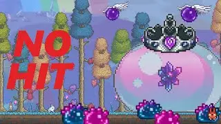 Terraria Queen Slime NO HIT Master Mode