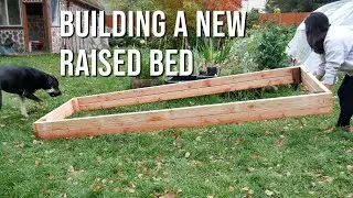 Building a new raised bed for the garden (and almost losing a hand in the process!)