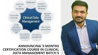 Announcing ‘3 months certification course in Clinical data management’ batch 5