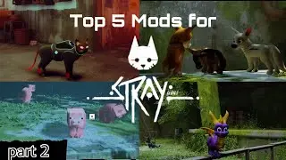 Top 4 Best Stray pc mods (Spider Man Cat) Gameplay [4k 60fps]