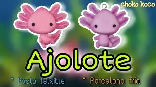 como hacer un ajolote super tierno #porcelanafria #pastaflexible #ajolote #mexico