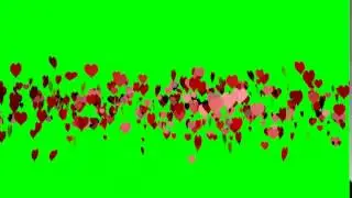 Сердца летят в верх ! 2000 Hearts Green Screen ! ХРОМАКЕЙ !