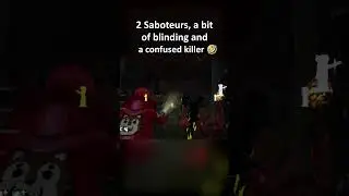 2 Saboteurs, a bit of blinding & a confused killer! 😂 #shorts #dbd #deadbydaylight