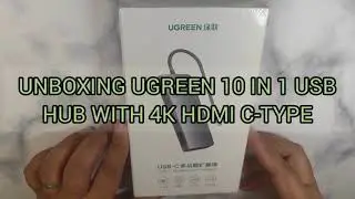 10 IN 1 USB HUB C-TYPE UGREEN WITH 4K HDMI,  MICRO SD READER