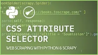Scrapy CSS Selectors - Selecting elements by attribute value
