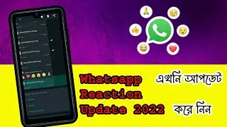 WhatsApp Reaction Update | How to React on WhatsApp Message | WhatsApp reaction feature 2022| Bangla