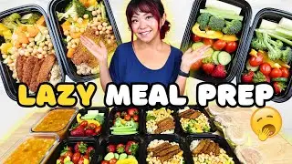 Lazy AF Vegan MEAL PREP (High Protein Meals)