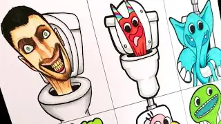 Dibujo Monstruos - Garten of Banban - Pero son SKIBIDI TOILET #1 -  CunsArt