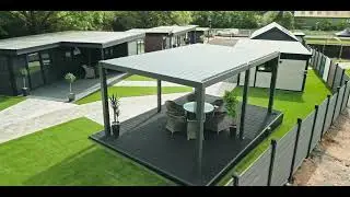Double Pergola Gazebo Composite Decking