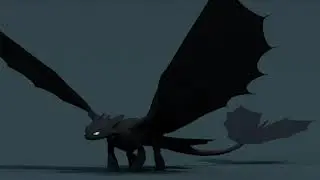 Toothless (Night Fury) - Blender Animation