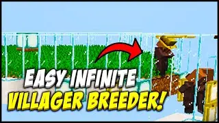 ✅ EASIEST INFINITE Villager Breeder Tutorial! | Minecraft Java 1.18.1!