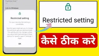 Restricted setting for your security this setting is currently unavailable | restricted setting