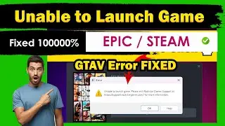 unable to launch game GTAV ERROR FIXED -unable to launch game please visit support.rockstargames.com