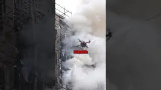 Drohnen löschen Hochhausbrand