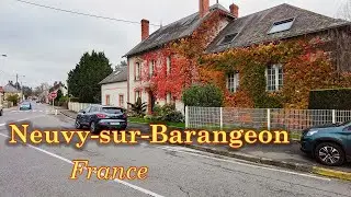 [4K] Neuvy-sur-Barangeon, France. Quiet autumn evening.